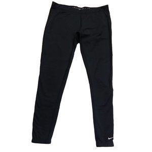 Nike Pro Fit Dry Womens Athletic Spandex Jogger Pants  Black  Size L